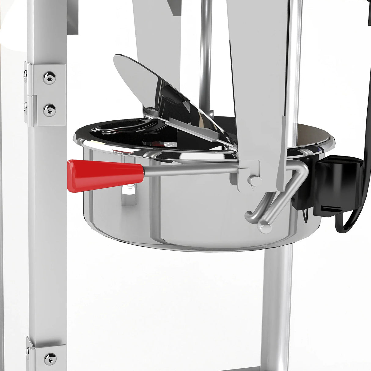 Commercial 12-Ounce Stainless Steel Popcorn Maker With Glass - Omega Lifestyles