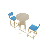 Three Piece Bar Table And Chairs Set With Storage - Omega Lifestyles