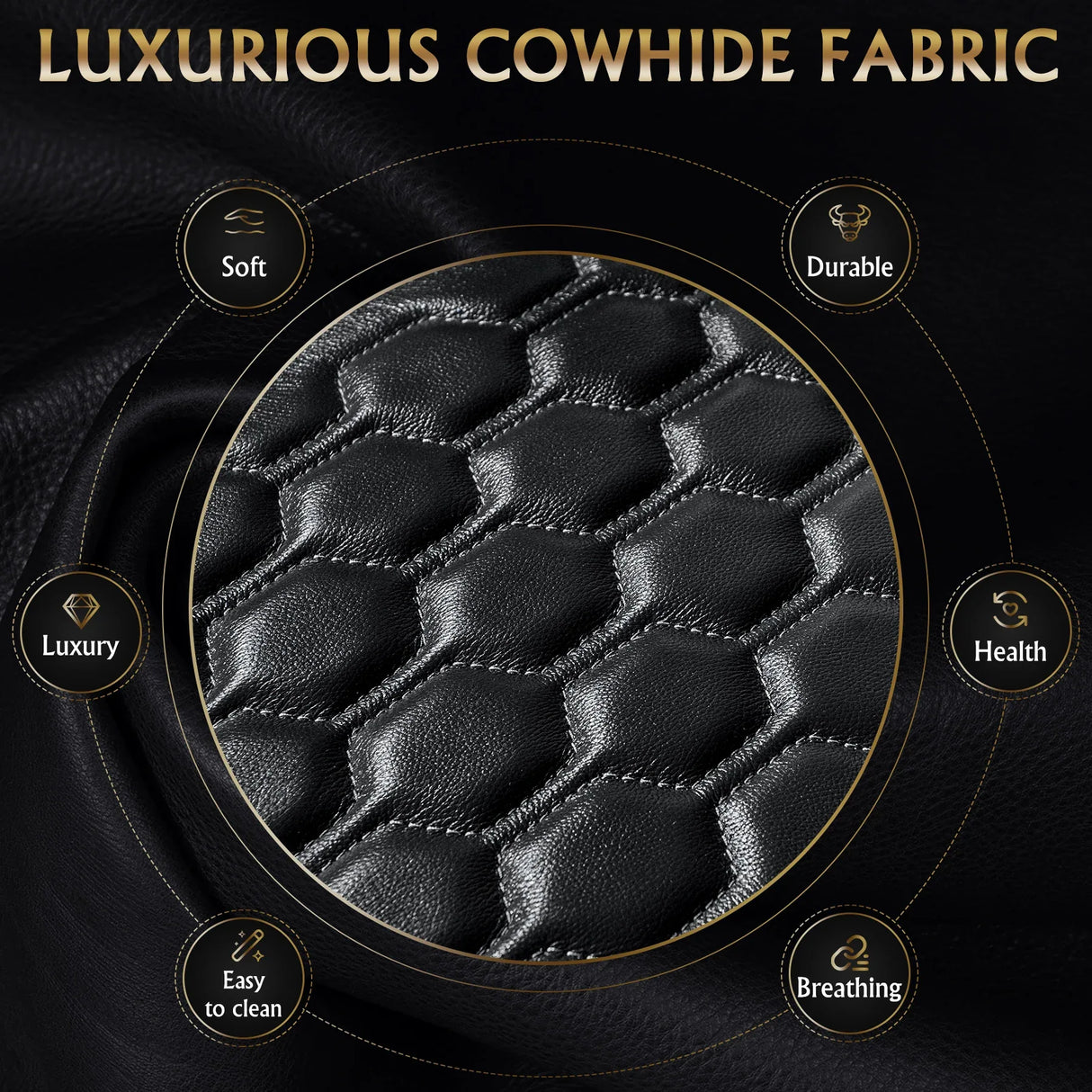 Ultra-Plush Genuine Leather Power Recliner With RGB Lighting - Omega Lifestyles