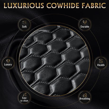 Ultra-Plush Genuine Leather Power Recliner With RGB Lighting - Omega Lifestyles