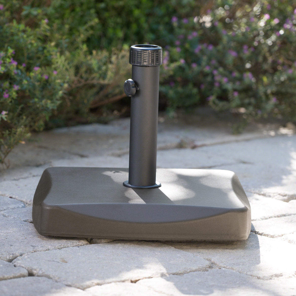 Concrete Square Umbrella Base With Tightening Knob