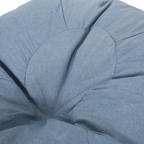 Fabric Foam Filled Modern Teal 3-Foot Bean Bag Chair - Omega Lifestyles