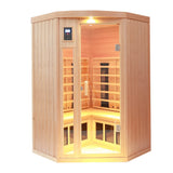 Far Infrared Indoor Solid Wood Pentagonal Sauna Room - Omega Lifestyles