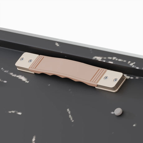 Expandable MDF Metal Dining Table Set With 6 Cushioned Chairs - Omega Lifestyles