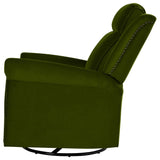 Modern Velvet Adjustable Backrest Swivel Recliner Chair - Omega Lifestyles