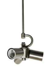 Industrial Vintage Brushed Nickel Pendant Light Fixture