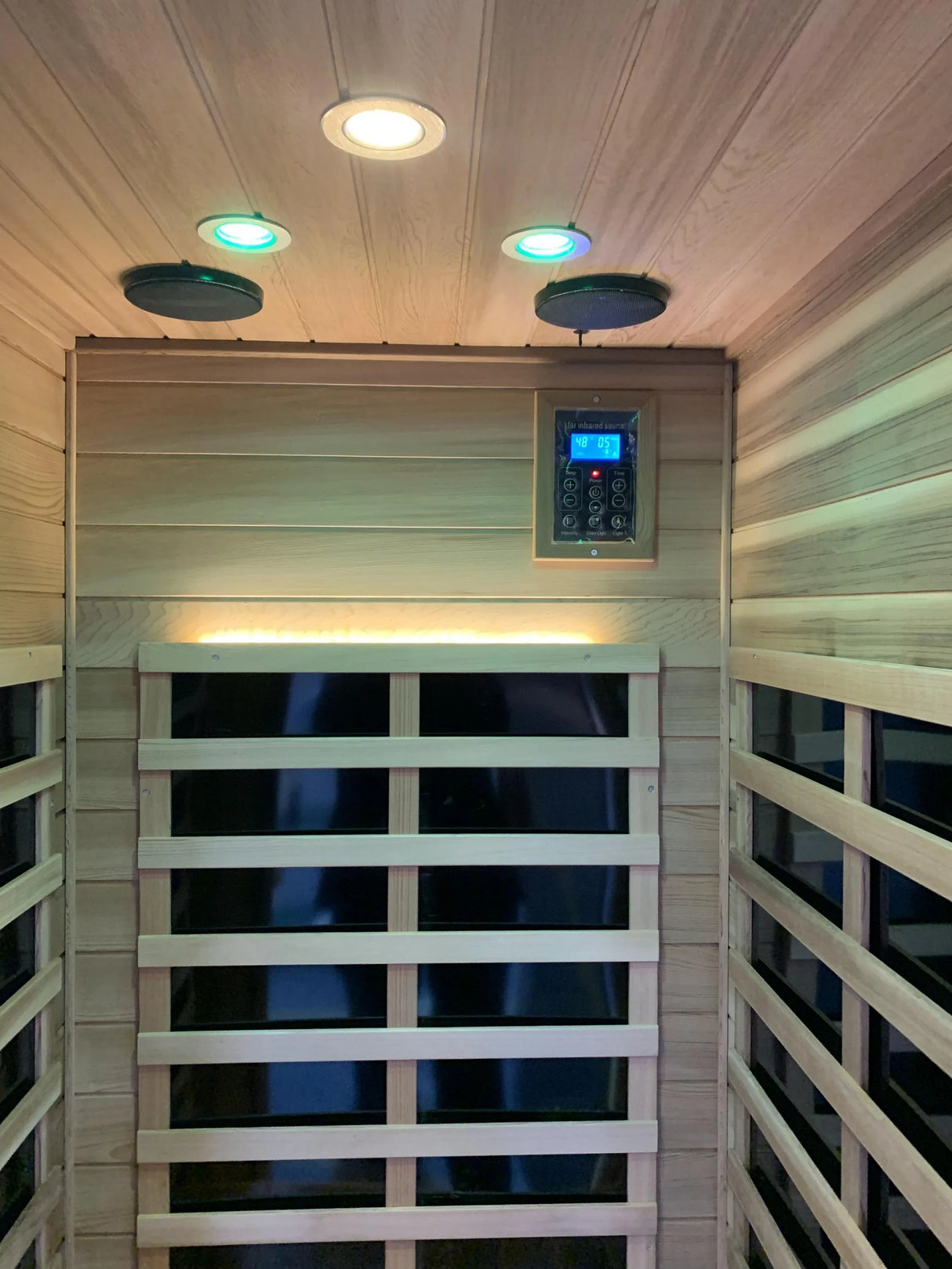 Outdoor Solid Wood Red Cedar 4-Person Infrared Sauna - Omega Lifestyles