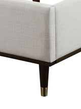 King Light Gray Fabric Upholstered Bed Frame - Omega Lifestyles