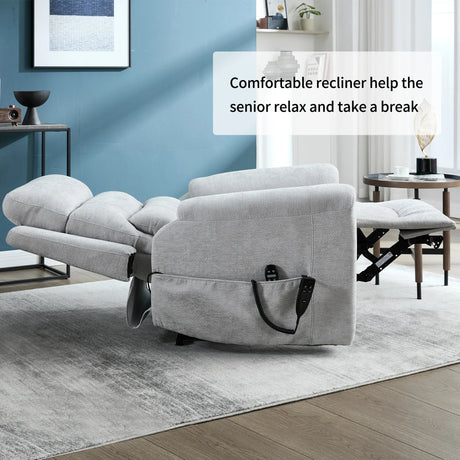 Dual Motor Power Lift Recliner Chair With Massage Heating - Omega Lifestyles