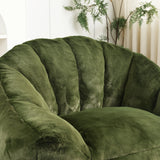 High-Density Foam Faux Fur Bean Bag Chair - Omega Lifestyles
