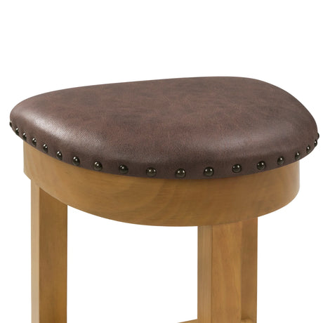 4-Piece Solid Wood Bar Table Set With Padded Stools - Omega Lifestyles