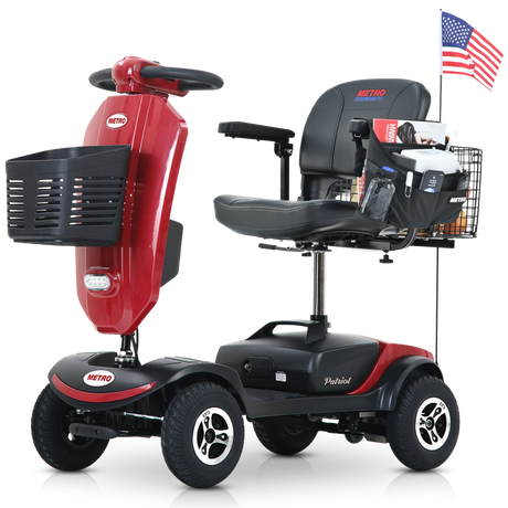 Outdoor Compact Mobility Scooter With Windshield USB Charging - Omega Lifestyles