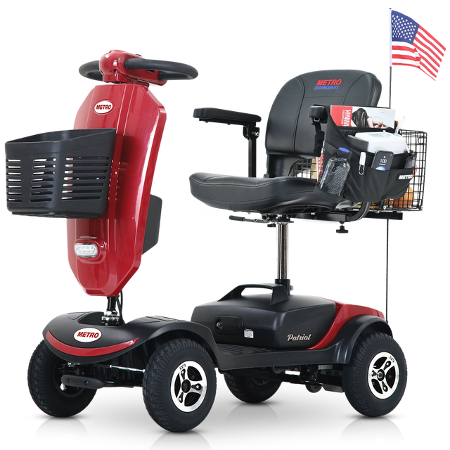 Outdoor Compact Mobility Scooter With Windshield USB Charger - Omega Lifestyles