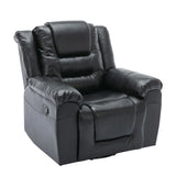 Manual Rocking 360-Degree Swivel Recliner Chair With PU Upholstery - Omega Lifestyles