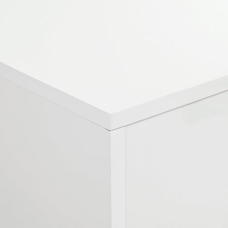 Minimalist White High Gloss Coffee Table With Drawers - Sleep Galleria