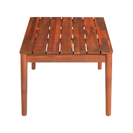 Rustic Acacia Wood Outdoor Coffee Table - Sleep Galleria