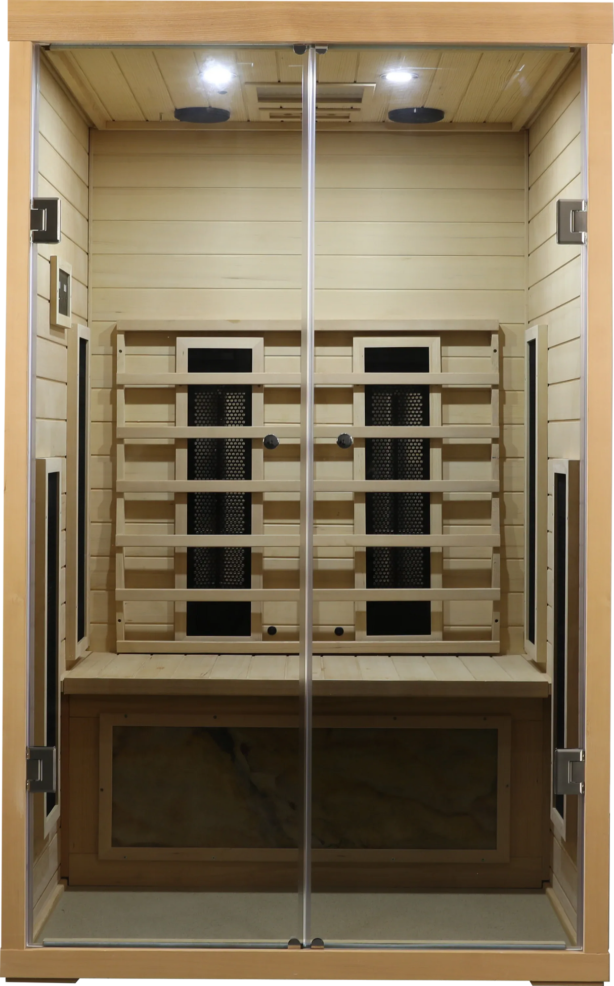 2-Person Eastern Hemlock Wood Infrared Home Sauna - Omega Lifestyles