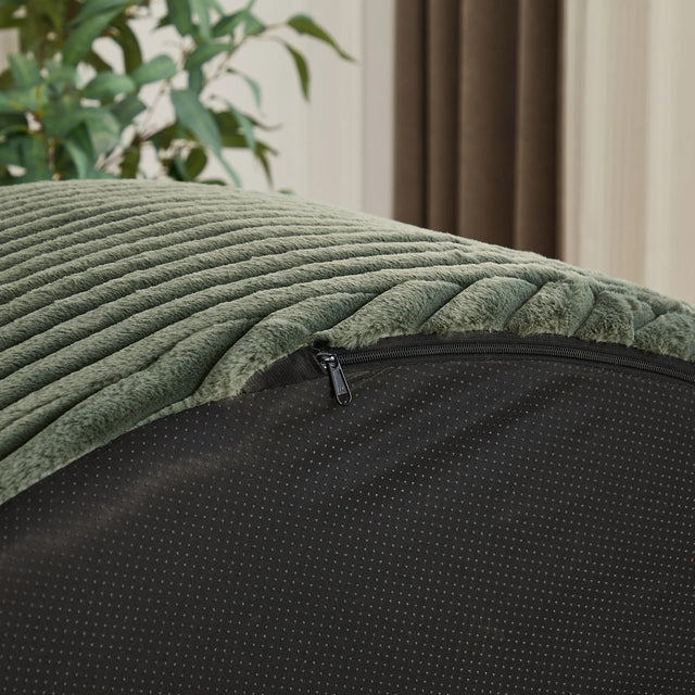 Corduroy Foam Modular Sleeper Chair No Assembly Required - Omega Lifestyles