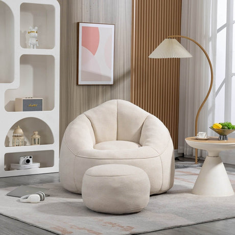 Microfiber Foam Filled Bedding Bean Bag Chair - Sleep Galleria