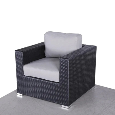 Modern Weather-Resistant Wicker Patio Chair With Cushions - Omega Lifestyles