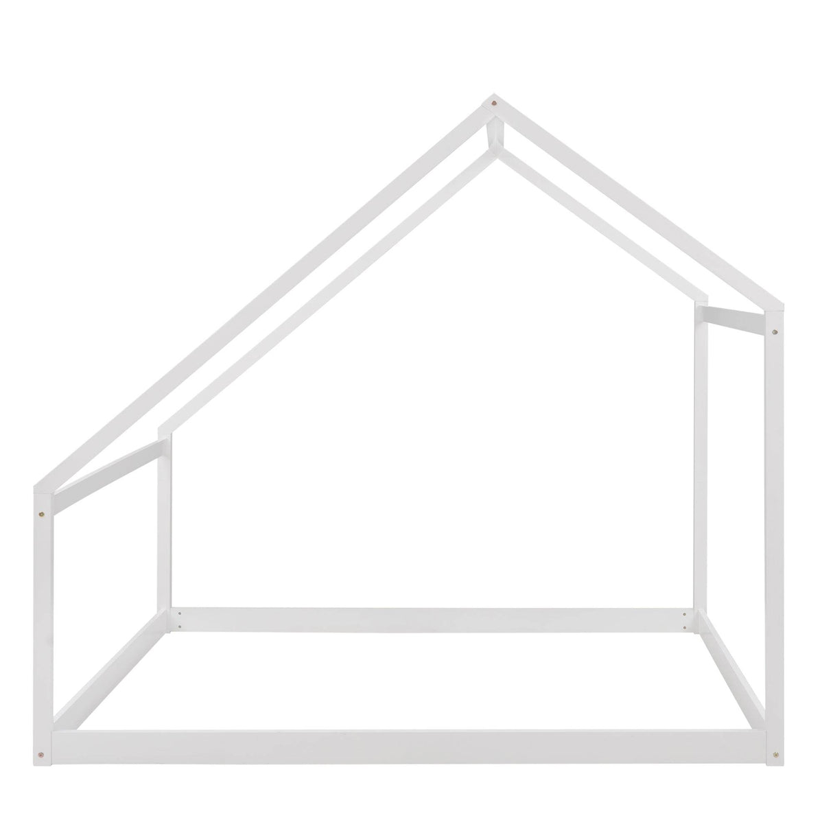 Full Size Solid Wood White House Bed Frame - Omega Lifestyles