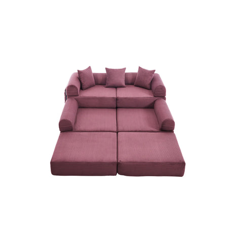 Convertible Corduroy Folding Memory Foam Sofa Bed - Omega Lifestyles