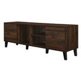 Mid Century Retro Particle Board TV Stand Console - Omega Lifestyles