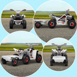 Kids Electric ATV Ride-On With Cargo Trailer - Omega Lifestyles