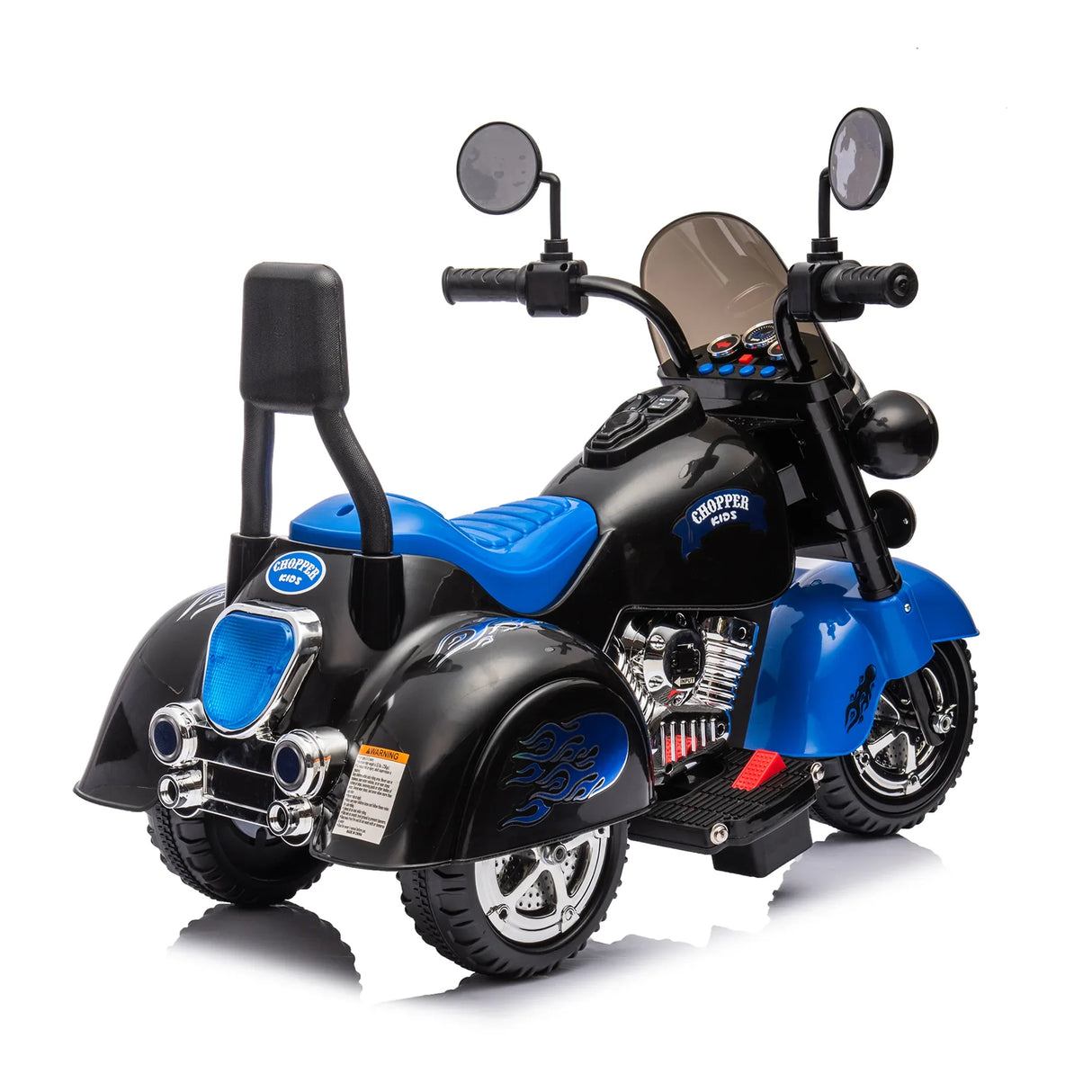6V Battery Powered Kids 3-Wheel Ride On Motorcycle Toy - Omega Lifestyles