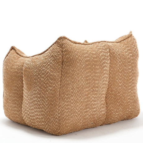 Chenille Bean Bag Chair Soft Foam Living Room Seating - Omega Lifestyles