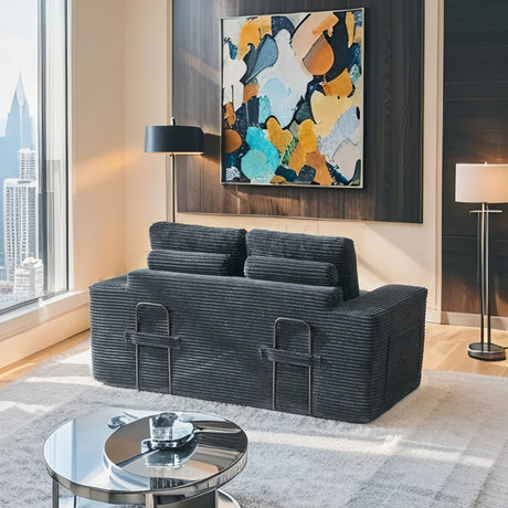 Convertible Loveseat Sofa Bed With Memory Foam Comfort - Omega Lifestyles