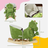 Toddler Plush Dinosaur Rocking Horse With Songs - Omega Lifestyles