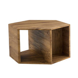 Hexagonal MDF Storage Coffee Table With Pattern - Omega Lifestyles