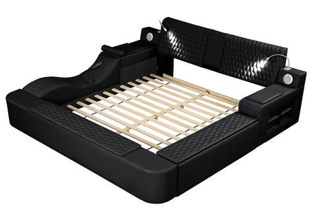 Remote-Controlled Massage Chaise Lounge Bed Frame - Omega Lifestyles
