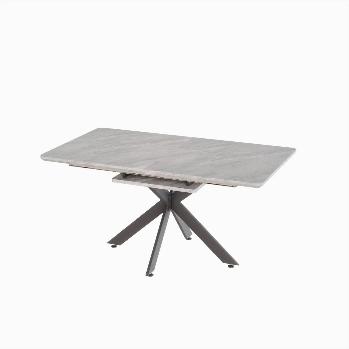 Modern Extendable MDF Metal Dining Table Set With Chairs - Omega Lifestyles