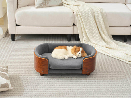 Orthopedic Scandinavian Solid Wood Elevated Dog Bed - Sleep Galleria