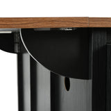 Farmhouse Kitchen Island Rolling Cart With Power Outlet - Omega Lifestyles