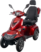 Heavy Duty 4 Wheel Red Mobility Scooter - Omega Lifestyles