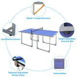 Foldable Mid-Size 6-Foot Table Tennis Table Set - Omega Lifestyles