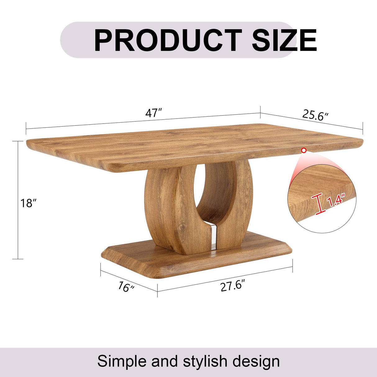 Modern Wood MDF Multipurpose Rectangular Coffee Table - Sleep Galleria