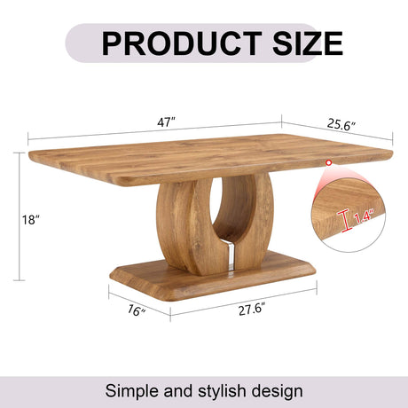 Modern Wood MDF Multipurpose Rectangular Coffee Table - Sleep Galleria