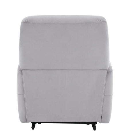 Power Motion Gray Faux Leather Reclining Massage Chair - Omega Lifestyles