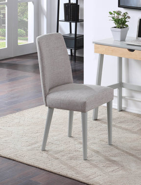 Taylor Solid Wood Gray Fabric Task Chair - Omega Lifestyles