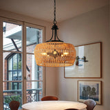 Boho Hemp Rope Hand-Woven Pendant Light - Omega Lifestyles