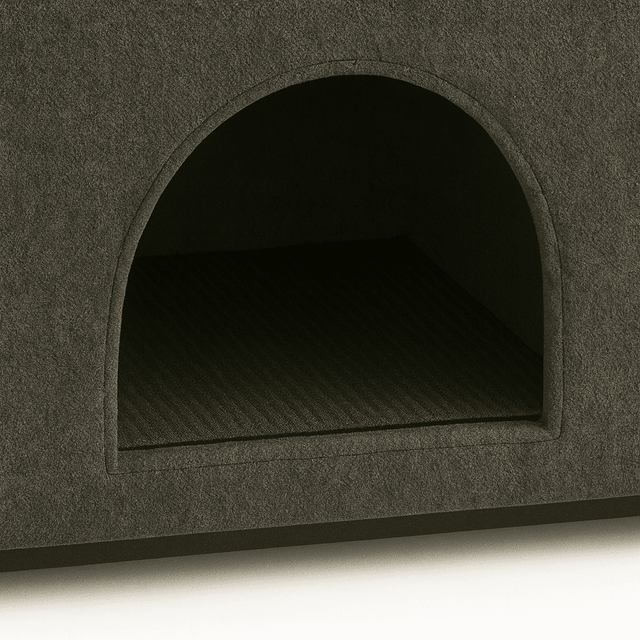 Dark Gray Bunny-Ear Dual-Use Pet Furniture Armchair - Omega Lifestyles