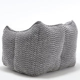 Chenille Bean Bag Chair With Resilient Foam - Omega Lifestyles