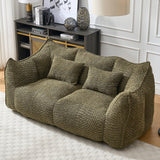 Dual Chenille Bean Bag Chair With High Resilience Foam Core - Omega Lifestyles
