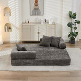 Comfy Convertible Chenille Folding Floor Sofa Bed - Omega Lifestyles