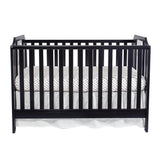 Convertible 3-in-1 Solid Wood Black Island Crib - Omega Lifestyles