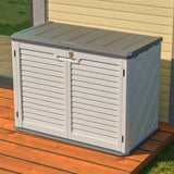 Lockable Outdoor Plastic Storage Shed Waterproof Cabinet